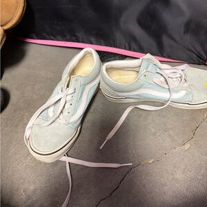 Light blue, kids vans, size 3